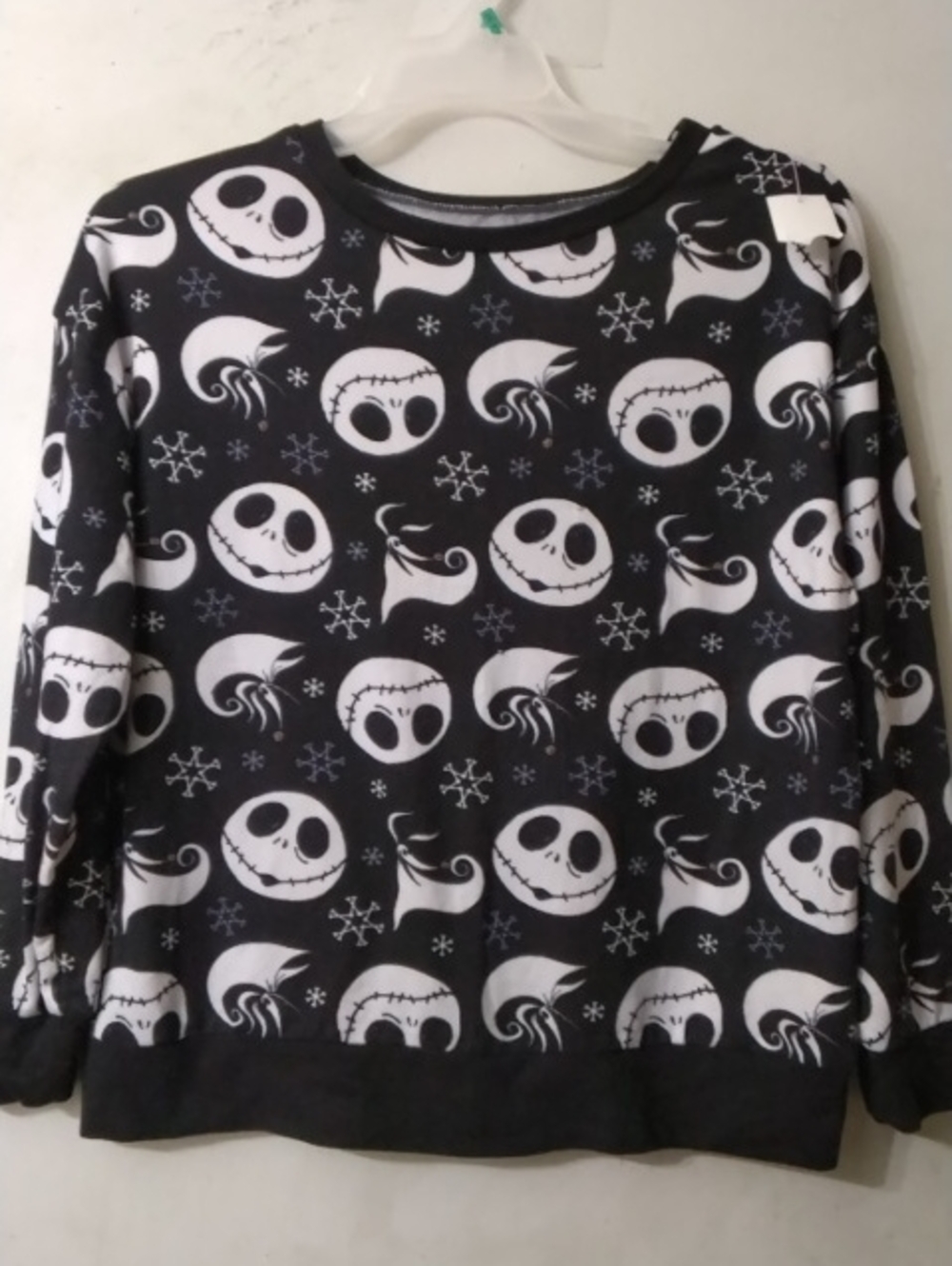 Disney Brand A Nightmare Before Xmas Graphic Holiday Skull Sweater Women's Sz M